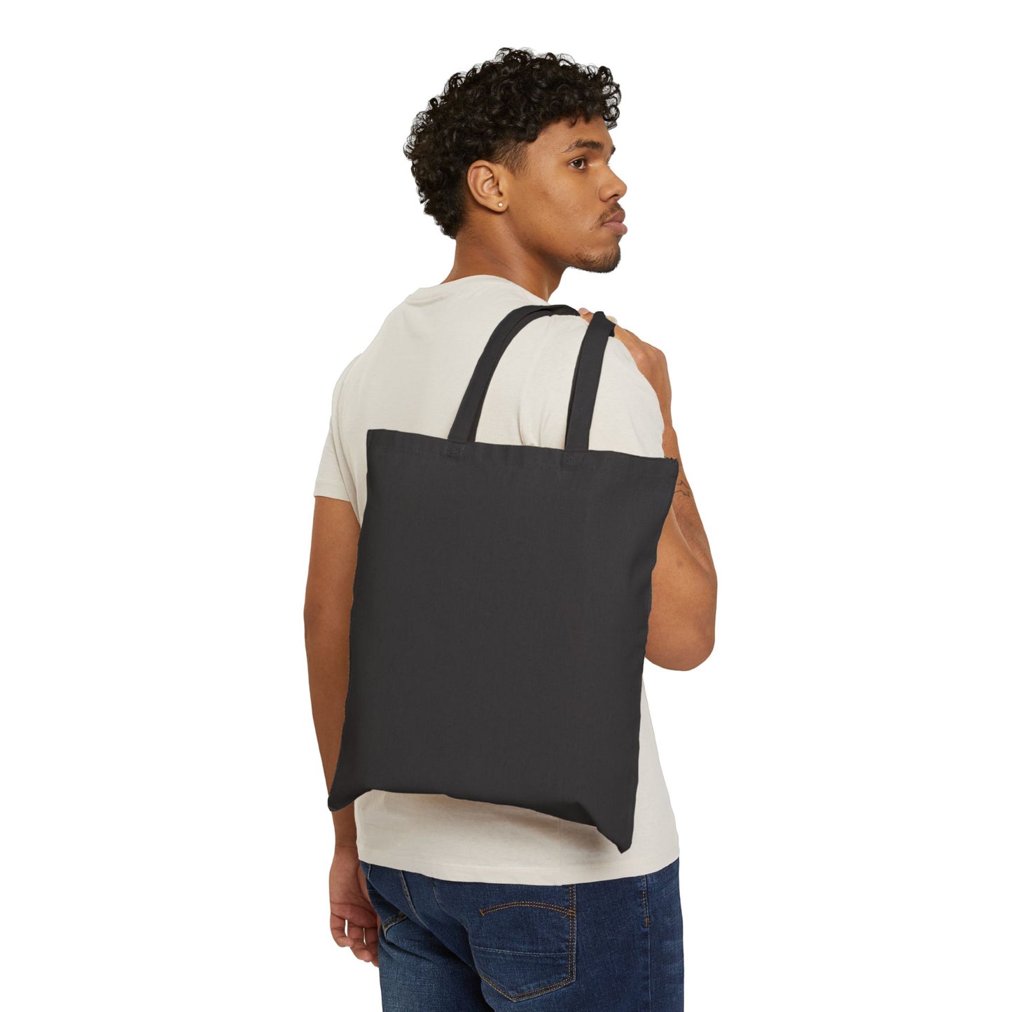 Floral Cotton Canvas Tote Bag - Eco-Friendly Shopper for Every Occasion