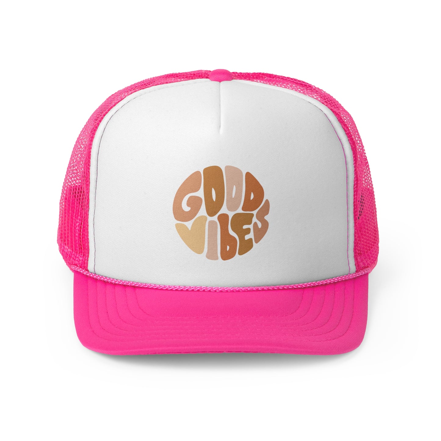Good Vibes Trucker Cap - Casual Hat for Summer Adventures