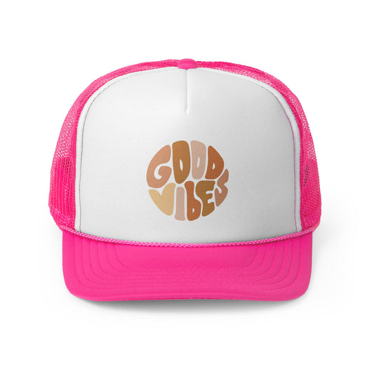 Good Vibes Trucker Cap - Casual Hat for Summer Adventures