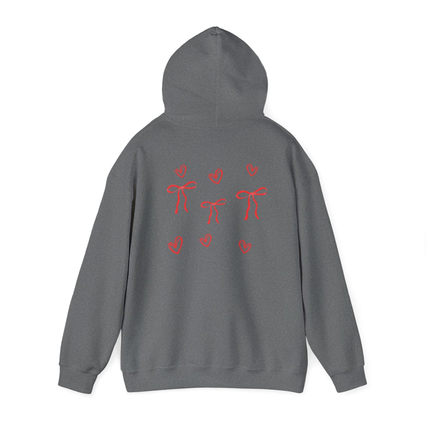 Cozy Love Bow Hoodie - Unisex Heavy Blend™ Sweatshirt