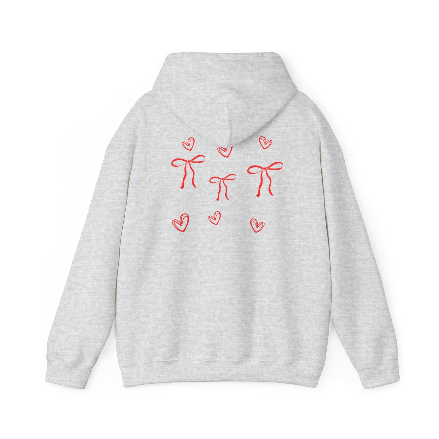 Cozy Love Bow Hoodie - Unisex Heavy Blend™ Sweatshirt