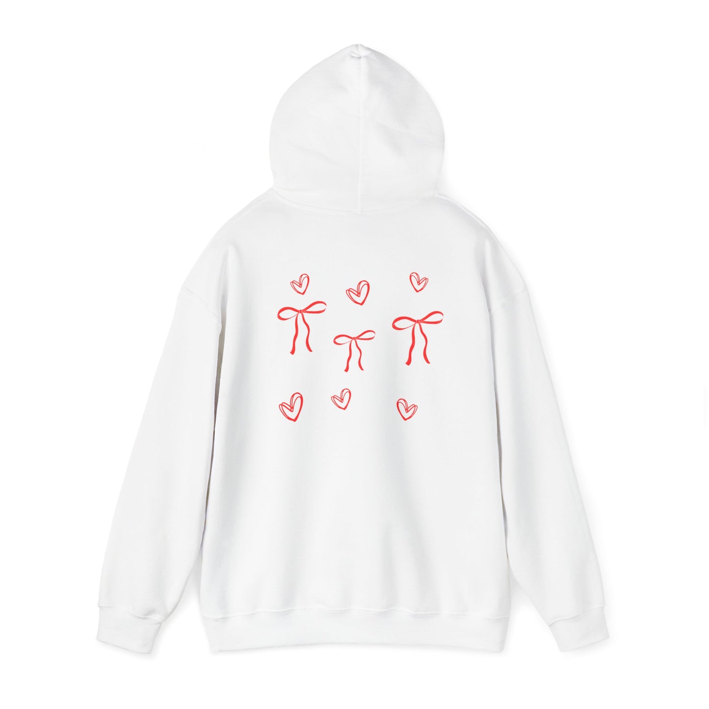 Cozy Love Bow Hoodie - Unisex Heavy Blend™ Sweatshirt