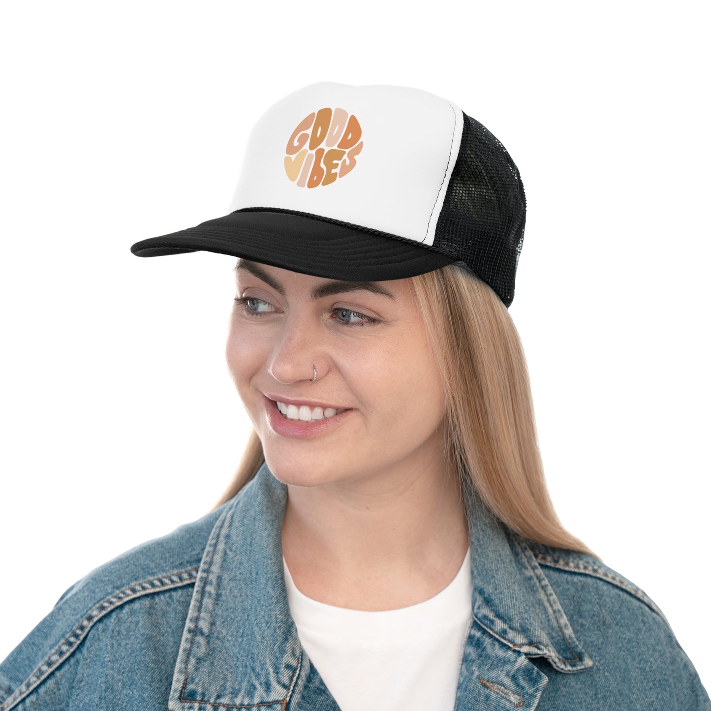 Good Vibes Trucker Cap - Casual Hat for Summer Adventures
