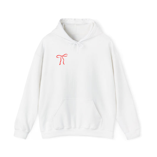 Cozy Love Bow Hoodie - Unisex Heavy Blend™ Sweatshirt