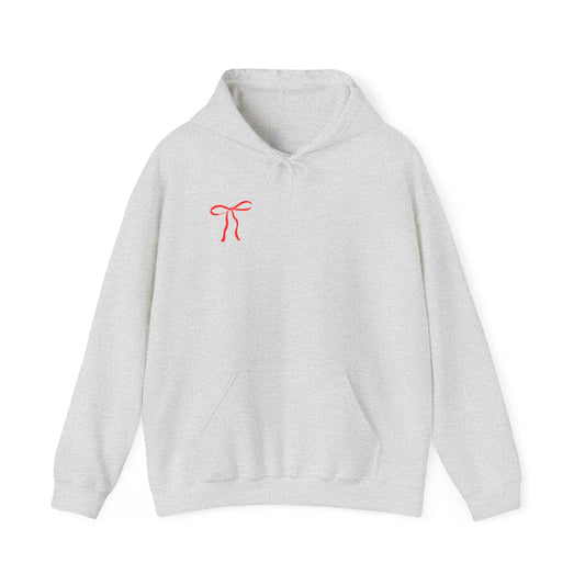 Cozy Love Bow Hoodie - Unisex Heavy Blend™ Sweatshirt