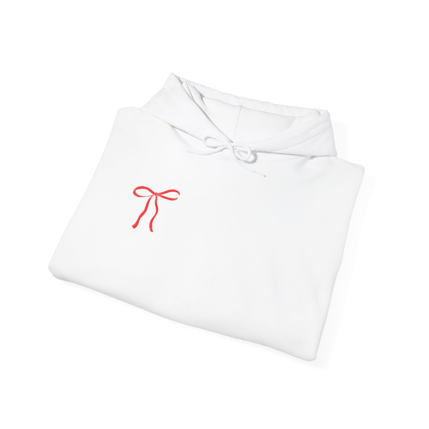 Cozy Love Bow Hoodie - Unisex Heavy Blend™ Sweatshirt