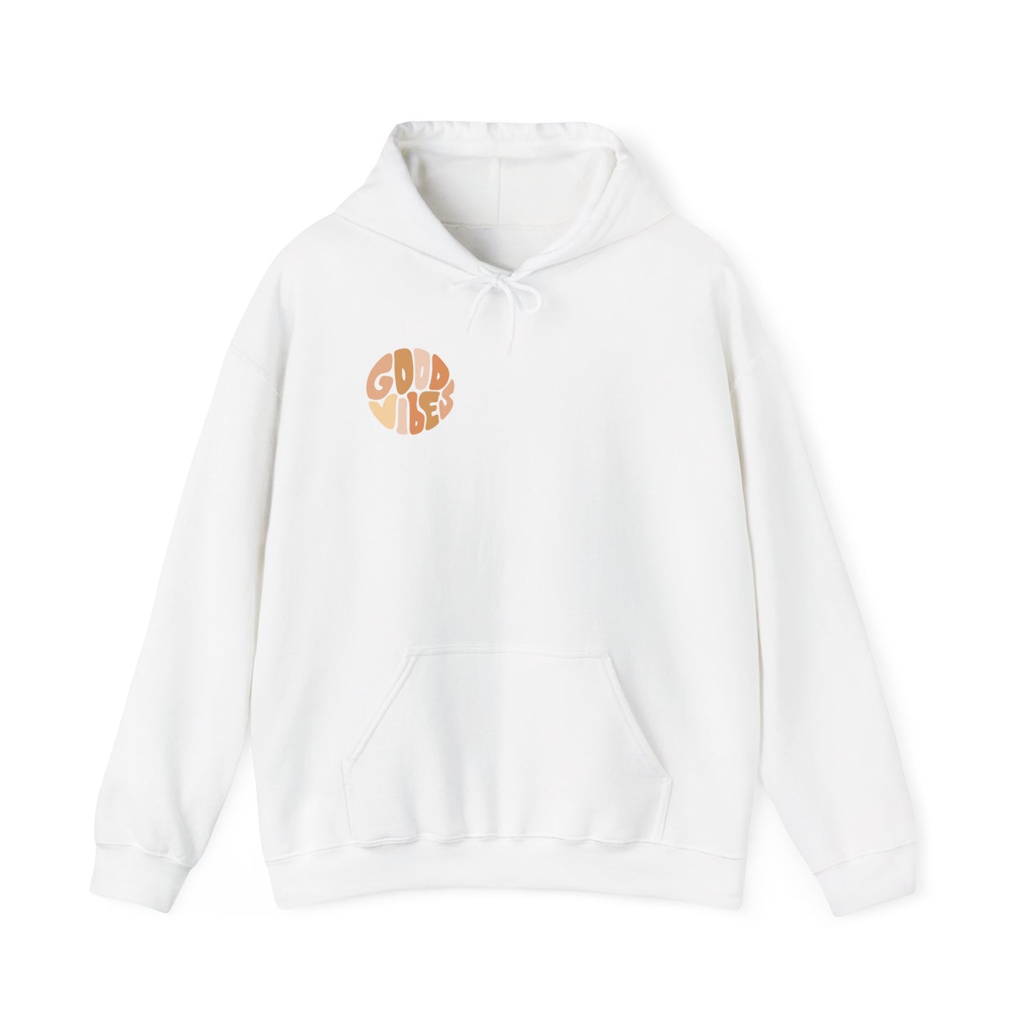 Unisex Heavy Blend™ Good Vibes Hoodie - Cozy & Positive Statement Sweatshirt