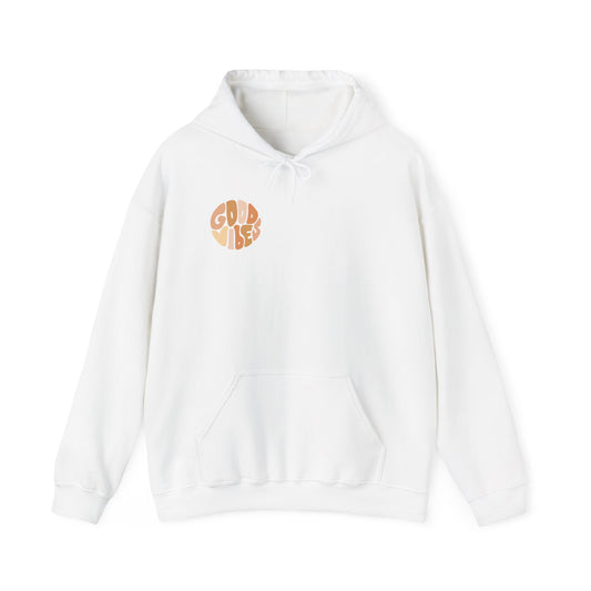 Unisex Heavy Blend™ Good Vibes Hoodie - Cozy & Positive Statement Sweatshirt