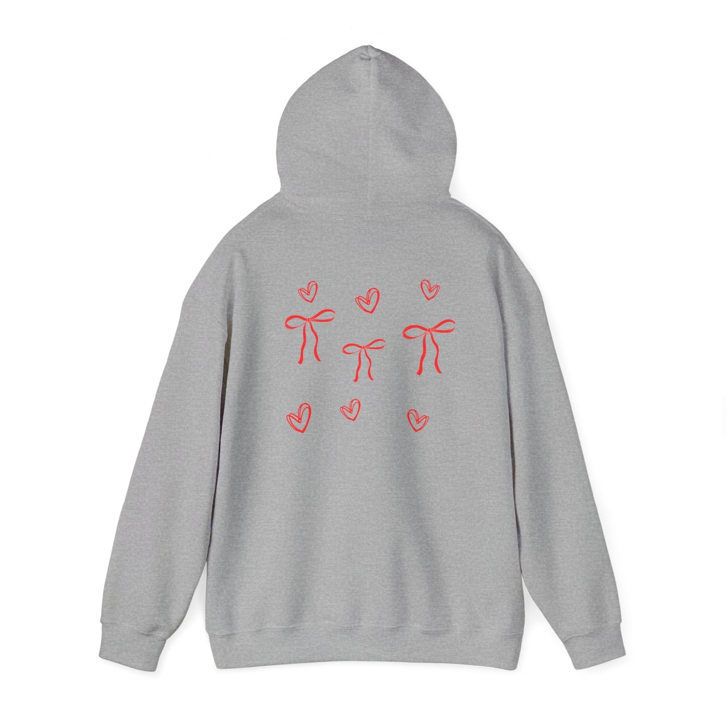 Cozy Love Bow Hoodie - Unisex Heavy Blend™ Sweatshirt