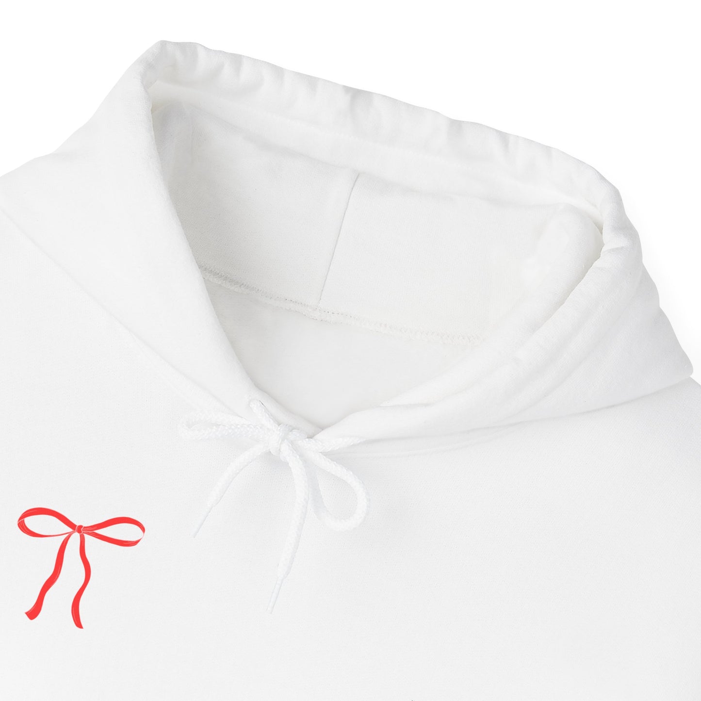 Cozy Love Bow Hoodie - Unisex Heavy Blend™ Sweatshirt