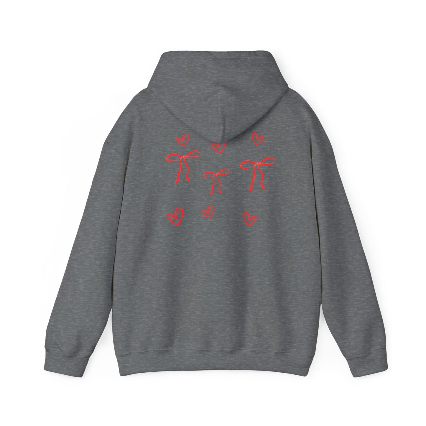 Cozy Love Bow Hoodie - Unisex Heavy Blend™ Sweatshirt