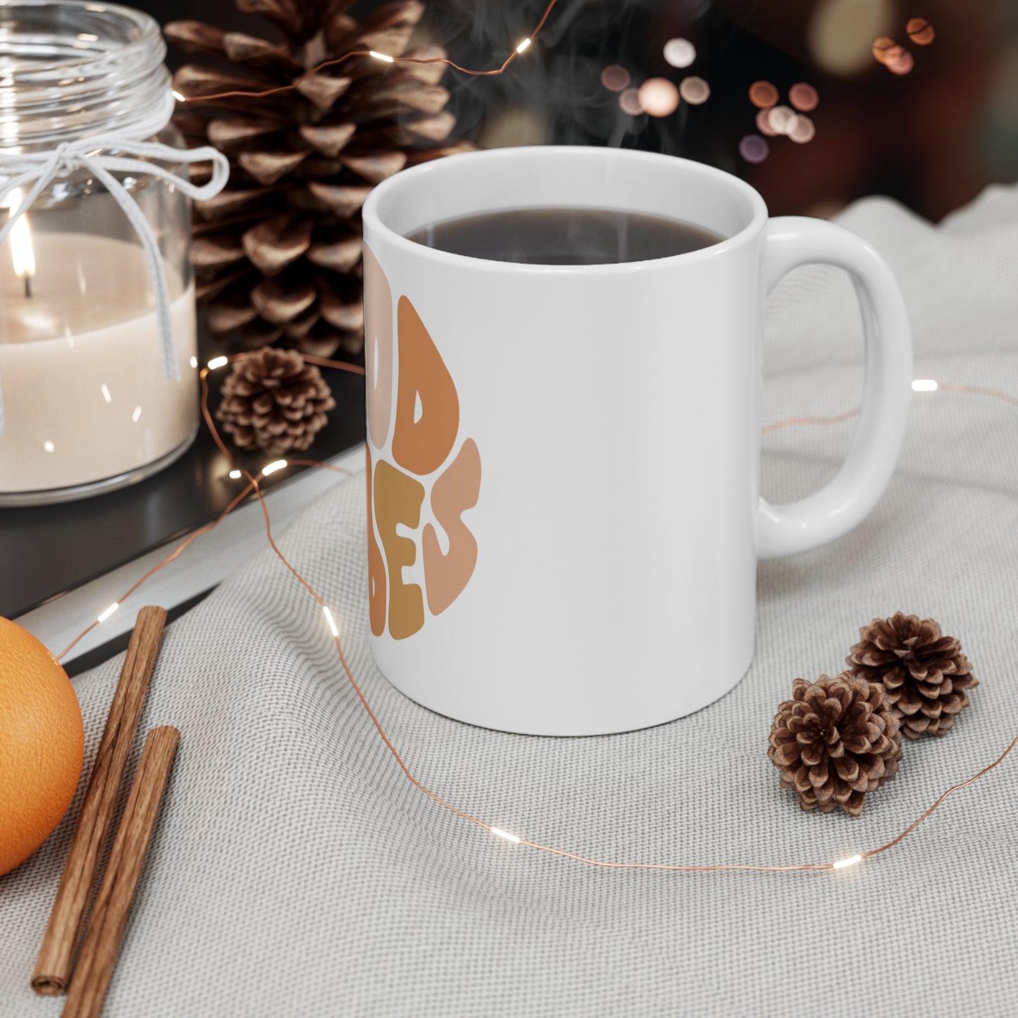 Good Vibes 11oz Mug - Positive Affirmation Coffee Cup