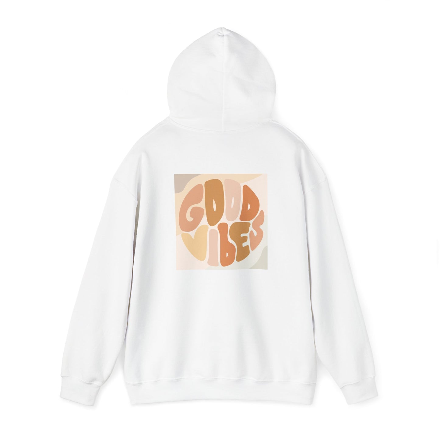Unisex Heavy Blend™ Good Vibes Hoodie - Cozy & Positive Statement Sweatshirt