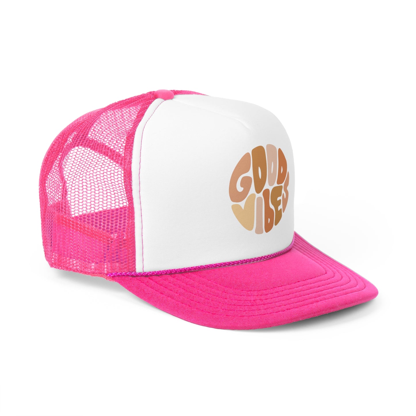 Good Vibes Trucker Cap - Casual Hat for Summer Adventures