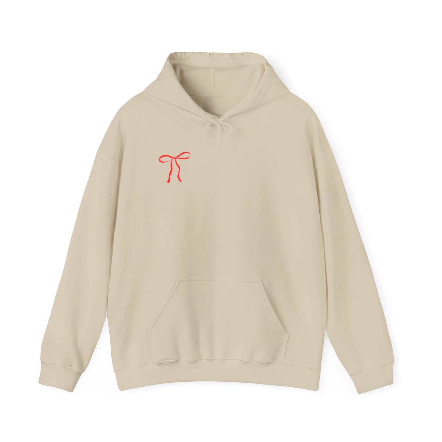 Cozy Love Bow Hoodie - Unisex Heavy Blend™ Sweatshirt