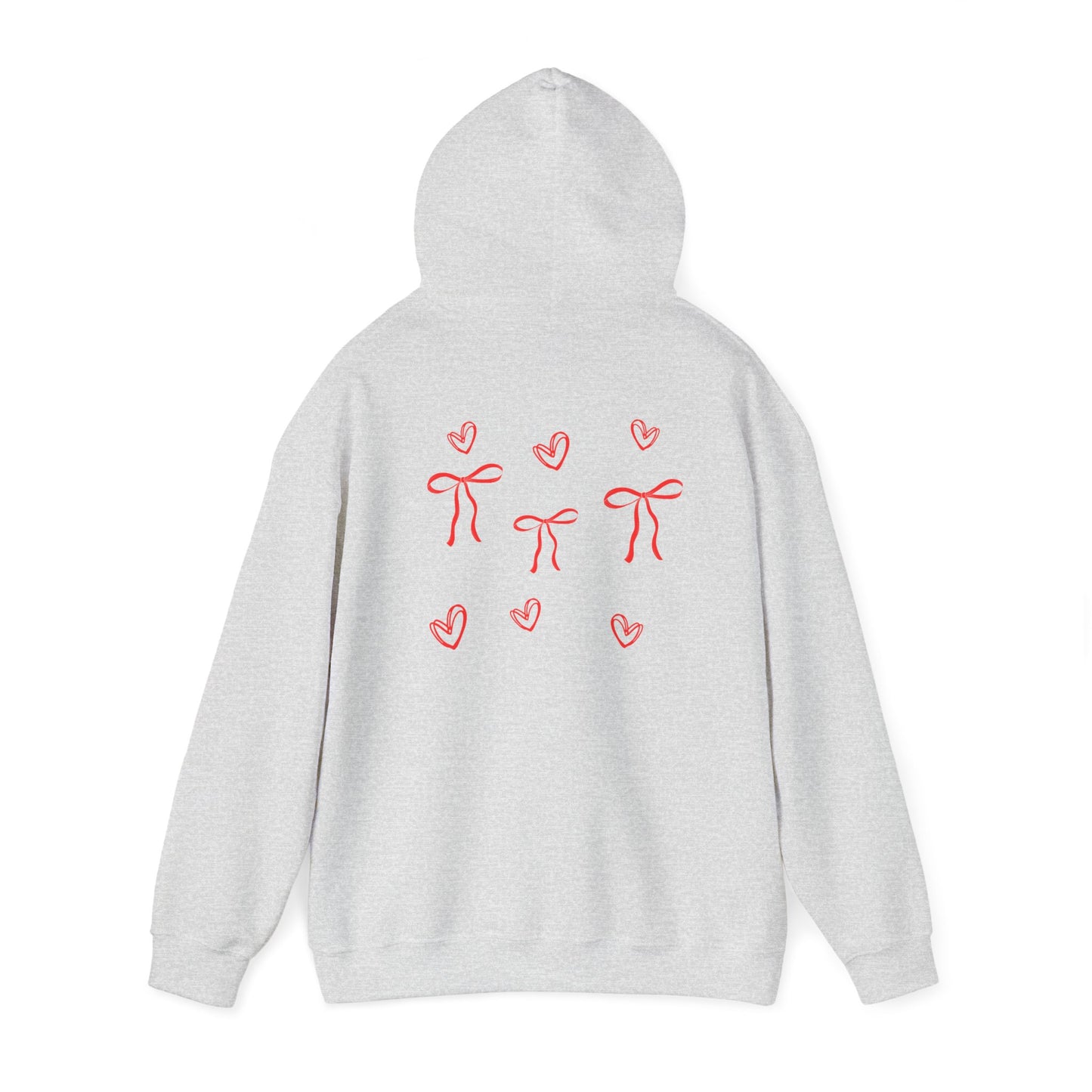 Cozy Love Bow Hoodie - Unisex Heavy Blend™ Sweatshirt