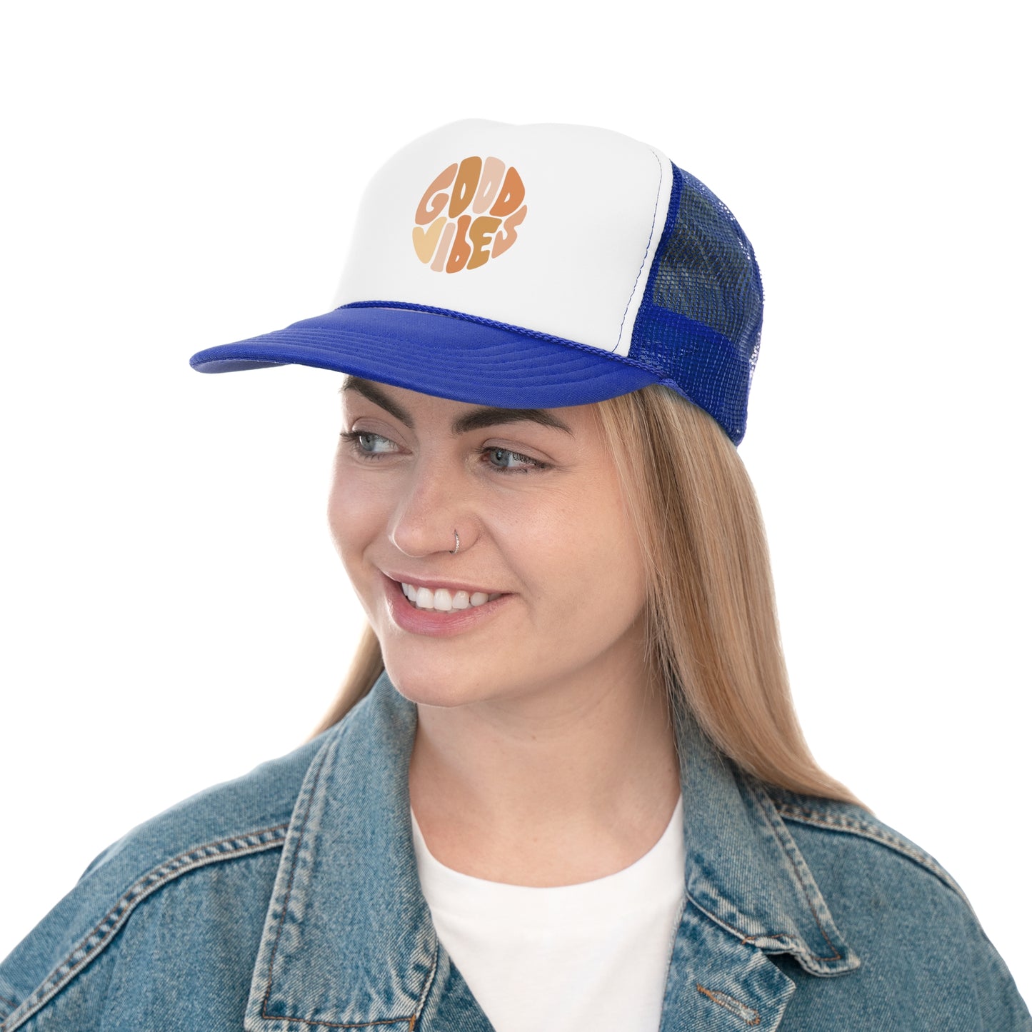 Good Vibes Trucker Cap - Casual Hat for Summer Adventures