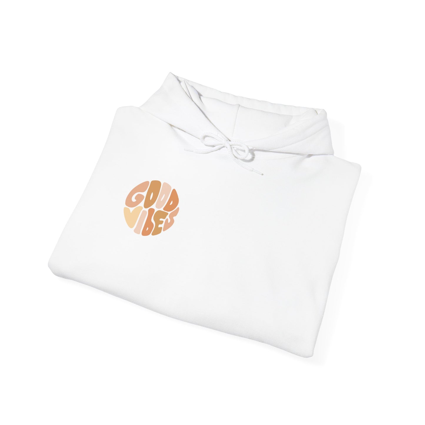 Unisex Heavy Blend™ Good Vibes Hoodie - Cozy & Positive Statement Sweatshirt