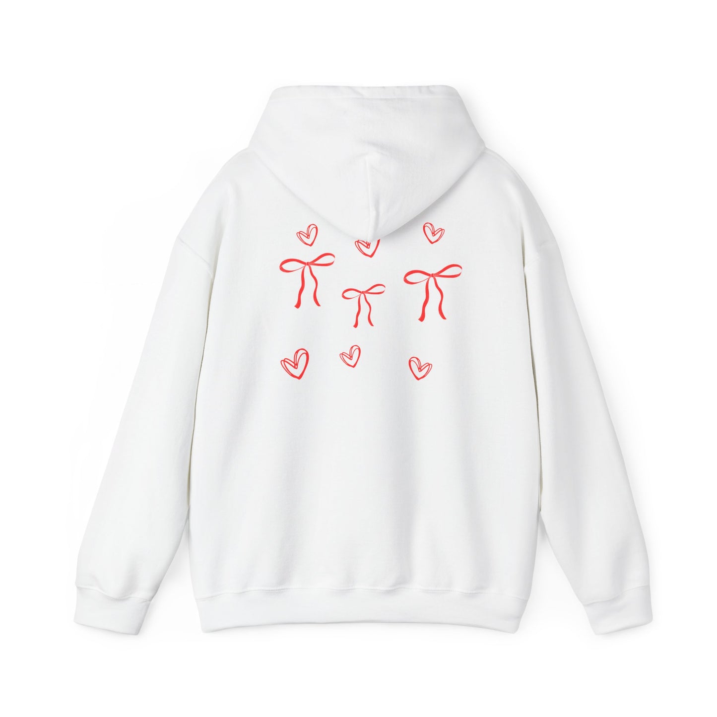 Cozy Love Bow Hoodie - Unisex Heavy Blend™ Sweatshirt