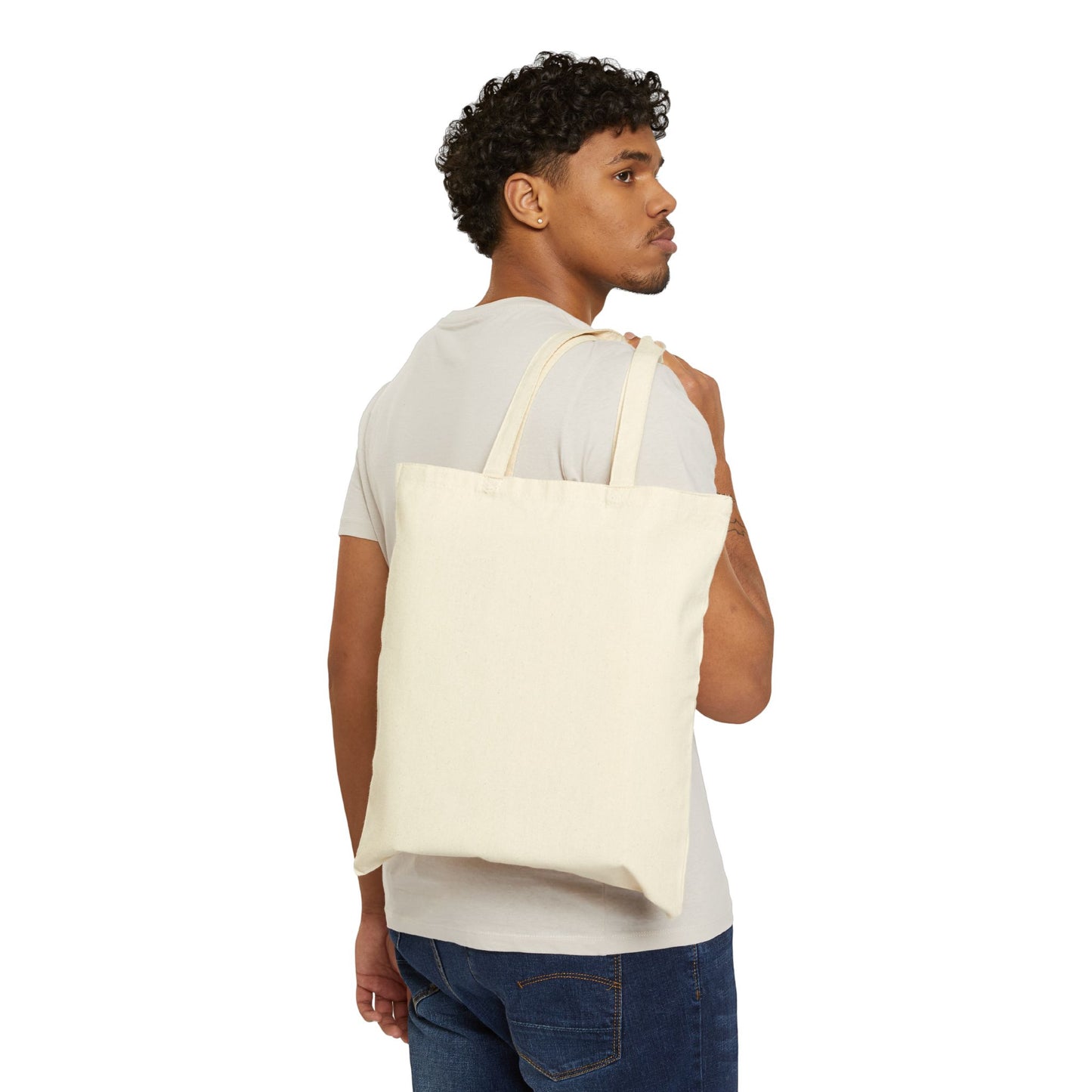 Good Vibes Cotton Canvas Tote Bag - Eco-Friendly Shopping Bag for Positive Energy